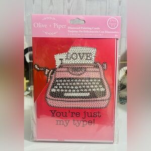 3pk Diamond Painting Cards Olive + Piper Valentines NWT